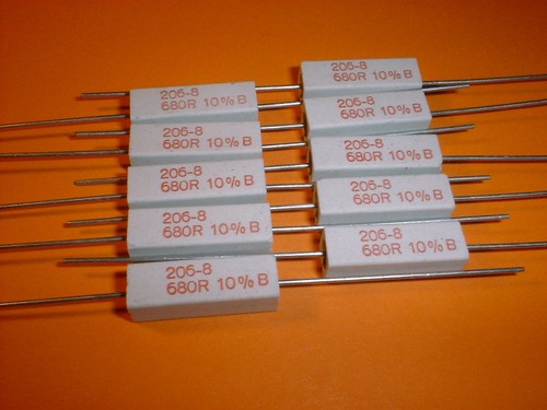 10x 680 ohm watt - ohm, hochlast